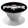 The punisher, Pop Socket Λευκό Βάση Στήριξης Κινητού στο Χέρι