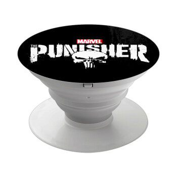 The punisher, Phone Holders Stand  White Hand-held Mobile Phone Holder