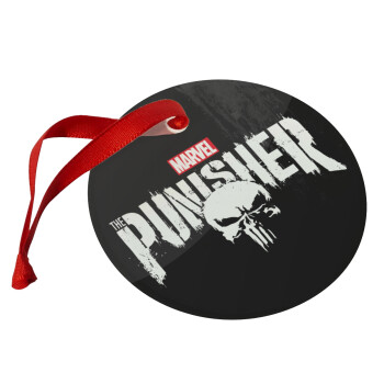 The punisher, Χριστουγεννιάτικο στολίδι γυάλινο 9cm