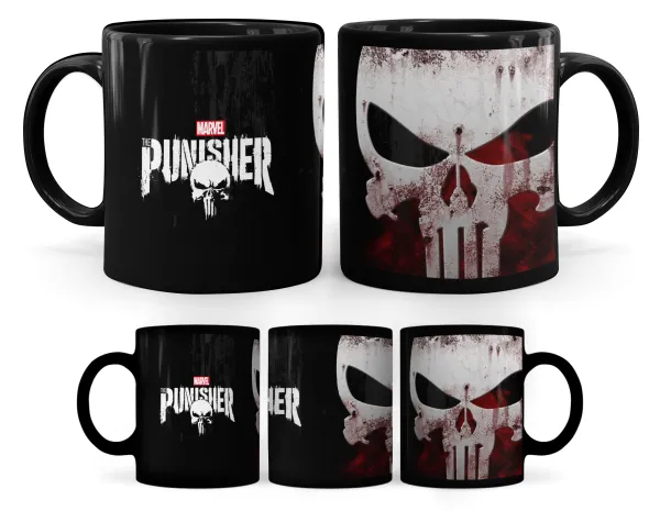 The punisher — Mug black, ceramic, 330ml