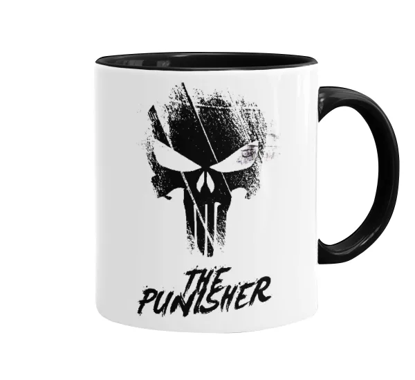 The punisher — Mug colored black, ceramic, 330ml