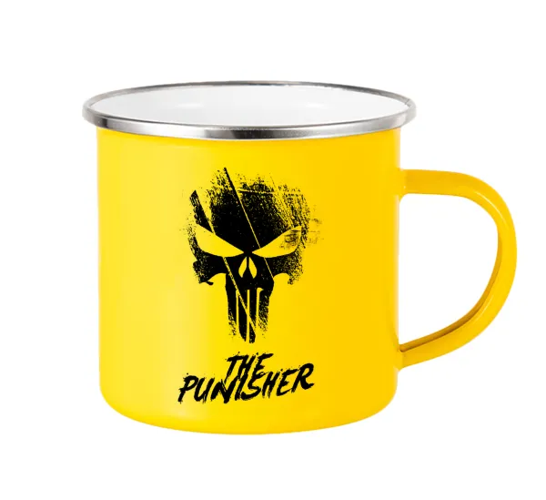 The punisher — Yellow Enamel Metallic Cup 360ml
