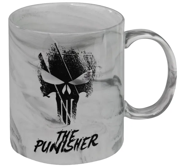 The punisher — Κούπα κεραμική, marble style (μάρμαρο), 330ml