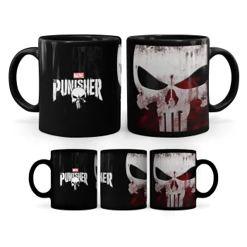 The punisher, Κούπα Μαύρη, κεραμική, 330ml