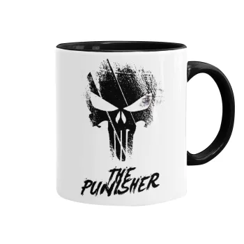 The punisher, Mug colored black, ceramic, 330ml
