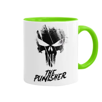 The punisher, Mug colored light green, ceramic, 330ml