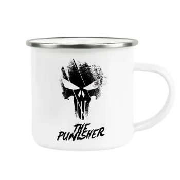 The punisher, Metallic enamel cup white 360ml