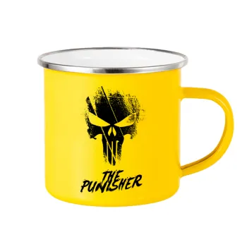 The punisher, Κούπα Μεταλλική εμαγιέ Κίτρινη 360ml