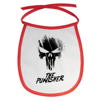 The punisher, Σαλιάρα μωρού αλέκιαστη με κορδόνι Κόκκινη