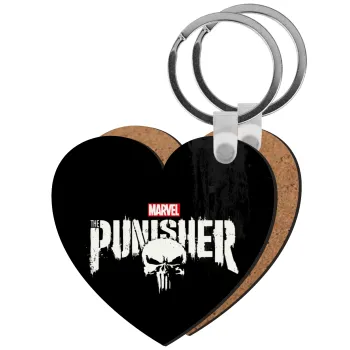 The punisher, Μπρελόκ Ξύλινο καρδιά MDF