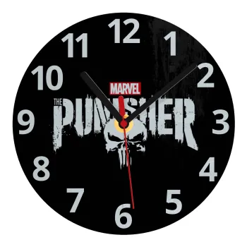 The punisher, Ρολόι τοίχου γυάλινο (20cm)