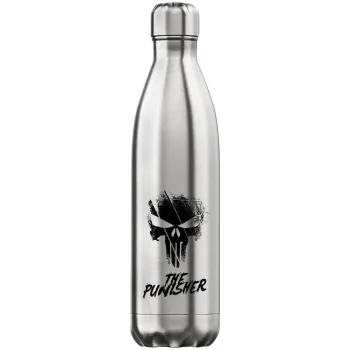 The punisher, Μεταλλικό παγούρι θερμός Inox (Stainless steel), διπλού τοιχώματος, 750ml