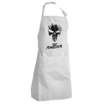 The punisher, Adult Chef Apron (with sliders and 2 pockets)