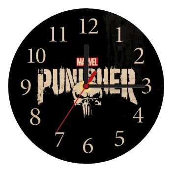 The punisher, Ρολόι τοίχου ξύλινο plywood (20cm)