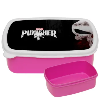 The punisher, ΡΟΖ παιδικό δοχείο φαγητού (lunchbox) πλαστικό (BPA-FREE) Lunch Βox M18 x Π13 x Υ6cm