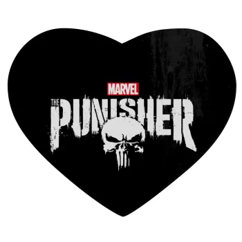 The punisher, Mousepad heart 23x20cm