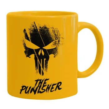 The punisher, Κούπα, κεραμική κίτρινη, 330ml