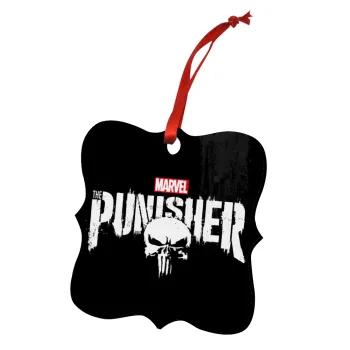 The punisher, Στολίδι Χριστουγεννιάτικο στολίδι polygon ξύλινο 7.5cm