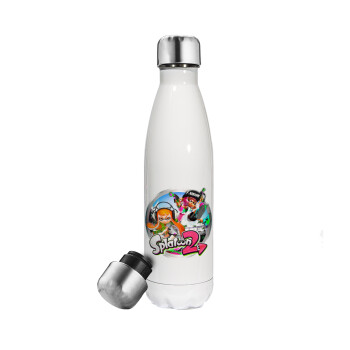 Splatoon 2, Metal mug thermos White (Stainless steel), double wall, 500ml