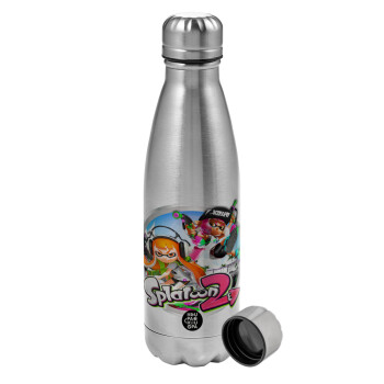 Splatoon 2, Metallic water bottle, stainless steel, 750ml