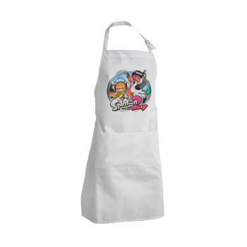 Splatoon 2, Adult Chef Apron (with sliders and 2 pockets)