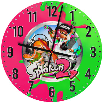 Splatoon 2, Ρολόι τοίχου ξύλινο (30cm)