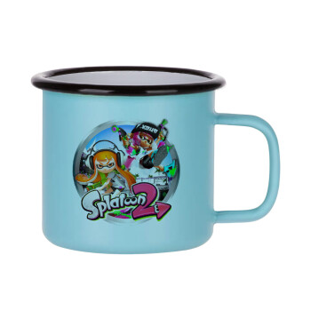 Splatoon 2, Κούπα Μεταλλική εμαγιέ ΜΑΤ σιέλ 360ml