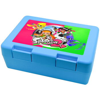 Splatoon 2, Children's cookie container LIGHT BLUE 185x128x65mm (BPA free plastic)