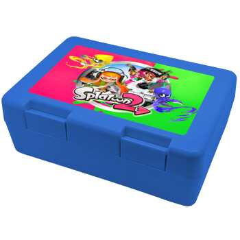 Splatoon 2, Children's cookie container BLUE 185x128x65mm (BPA free plastic)