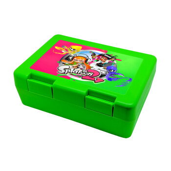 Splatoon 2, Children's cookie container GREEN 185x128x65mm (BPA free plastic)