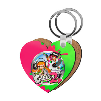Splatoon 2, Μπρελόκ Ξύλινο καρδιά MDF