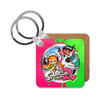 Splatoon 2, Μπρελόκ Ξύλινο τετράγωνο MDF