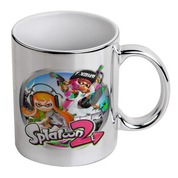 Splatoon 2, Mug ceramic, silver mirror, 330ml