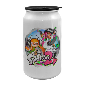 Splatoon 2, Κούπα ταξιδιού μεταλλική με καπάκι (tin-can) 500ml