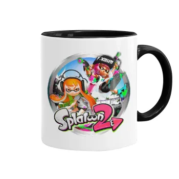 Splatoon 2, Mug colored black, ceramic, 330ml