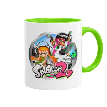 Splatoon 2, Mug colored light green, ceramic, 330ml