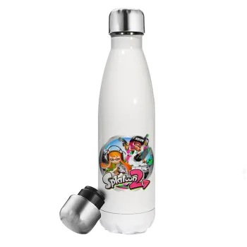 Splatoon 2, Metal mug thermos White (Stainless steel), double wall, 500ml