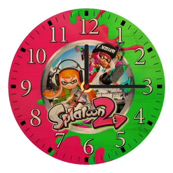 Splatoon 2, Ρολόι τοίχου ξύλινο plywood (20cm)