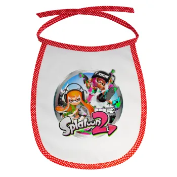 Splatoon 2, Σαλιάρα μωρού αλέκιαστη με κορδόνι Κόκκινη