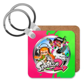 Splatoon 2, Μπρελόκ Ξύλινο τετράγωνο MDF