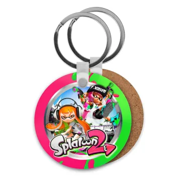 Splatoon 2, Μπρελόκ Ξύλινο στρογγυλό MDF Φ5cm