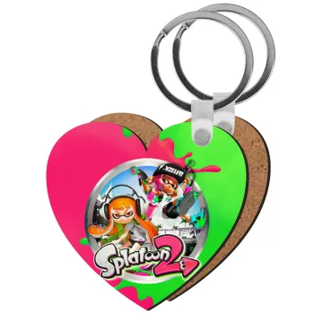 Splatoon 2, Μπρελόκ Ξύλινο καρδιά MDF