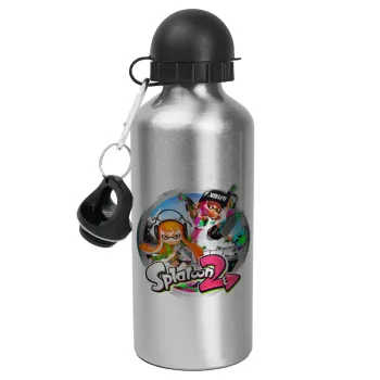 Splatoon 2, Metallic water jug, Silver, aluminum 500ml