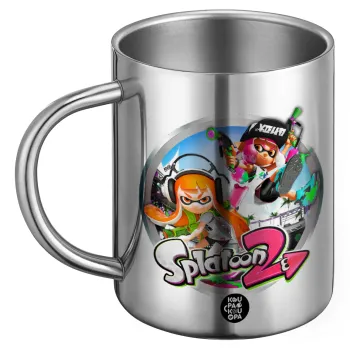 Splatoon 2, Ανοξείδωτη Μεταλλική Κούπα 450ml - Διπλού Τοιχώματος