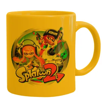 Splatoon 2, Κούπα, κεραμική κίτρινη, 330ml