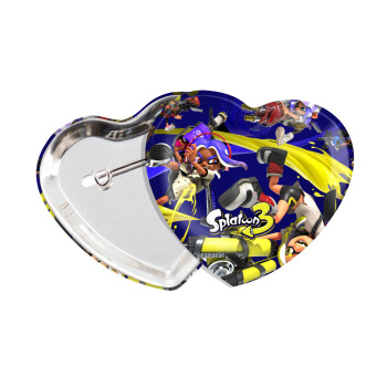 Splatoon 3, Κονκάρδα παραμάνα καρδιά (57x52mm)