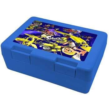 Splatoon 3, Children's cookie container BLUE 185x128x65mm (BPA free plastic)
