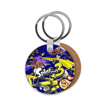 Splatoon 3, Μπρελόκ Ξύλινο στρογγυλό MDF Φ5cm