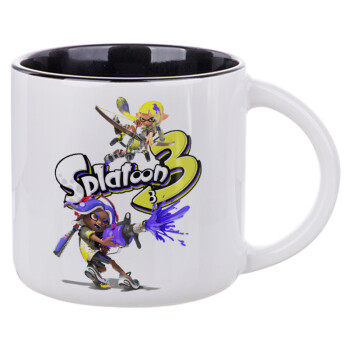Splatoon 3, Κούπα κεραμική 400ml Λευκή/Μαύρη