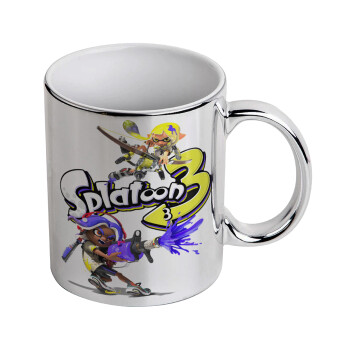 Splatoon 3, Mug ceramic, silver mirror, 330ml
